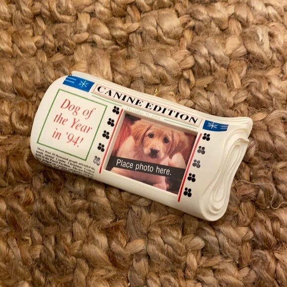 Vintage Hallmark SPECIAL DOG PHOTO HOLDER Keepsake Canine Edition ornament 1994 - Picture 4 of 7